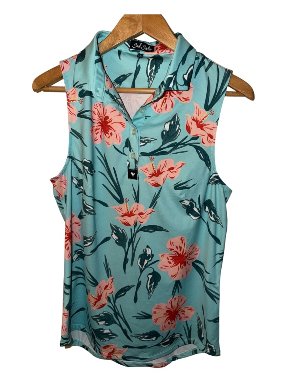 Bad Birdie Golf Tropical Hawaiian Top L